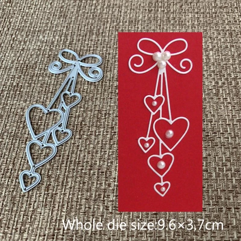 Сердце любовь галстук-бабочка металлические штампы для рукоделия Скрапбукинг альбом бумага открытки, декоративные поделки тиснение высечки 2021