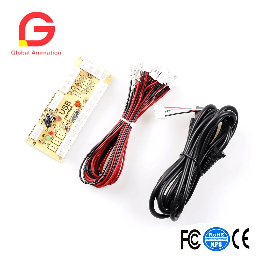 Аркадная игра набор сделай сам 8X аркадная кнопка с полупрозрачным ободом +