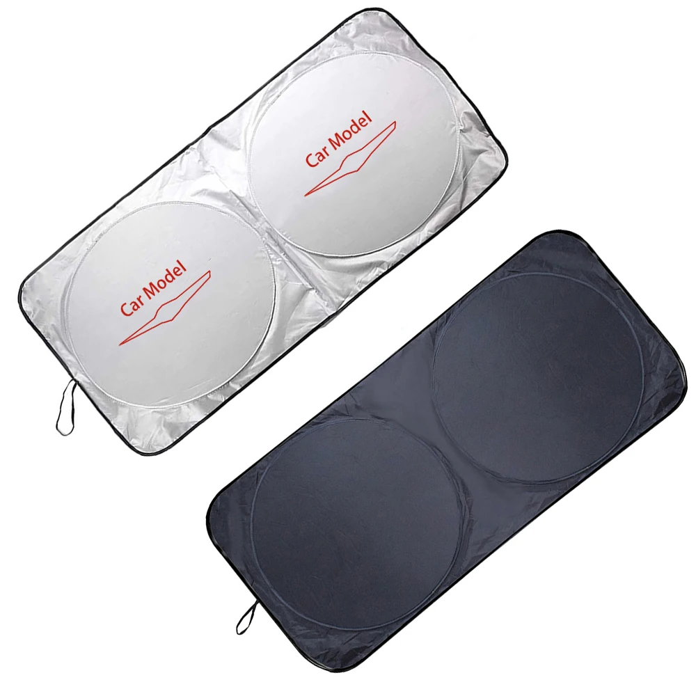 

New Car Windshield Sunshade Logo Sun Shade Cover Parasol Coche For Chrysler 200 300 300M Aspen Pacifica Sebring 2dr 4dr Ypsilon