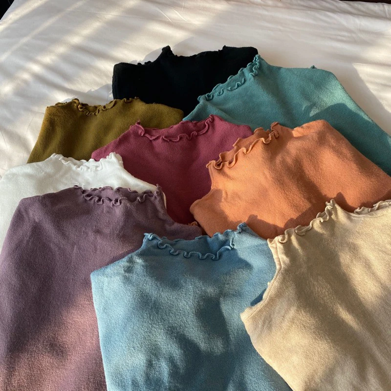 

Новинка, весенний пикантный Топ, Женская эластичная футболка, футболка в Корейском стиле, женская одежда, облегающая футболка, женские топы ...