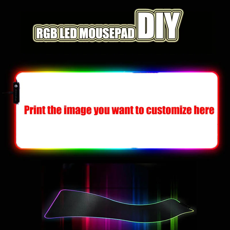 

DJ Controller Game RGB Mouse Pad Big Seam Speed Gamer LED Mouse Pad Soft Laptop Pad Suitable for CSGO 40x90cm 30x80cm Xxl Carpet