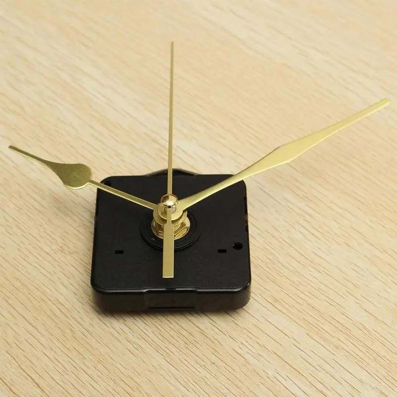 

5168S DIY Gold Pointer Replacing Clock Quartz Clock Movement Plastic Casing Metal Hands Clock Panel