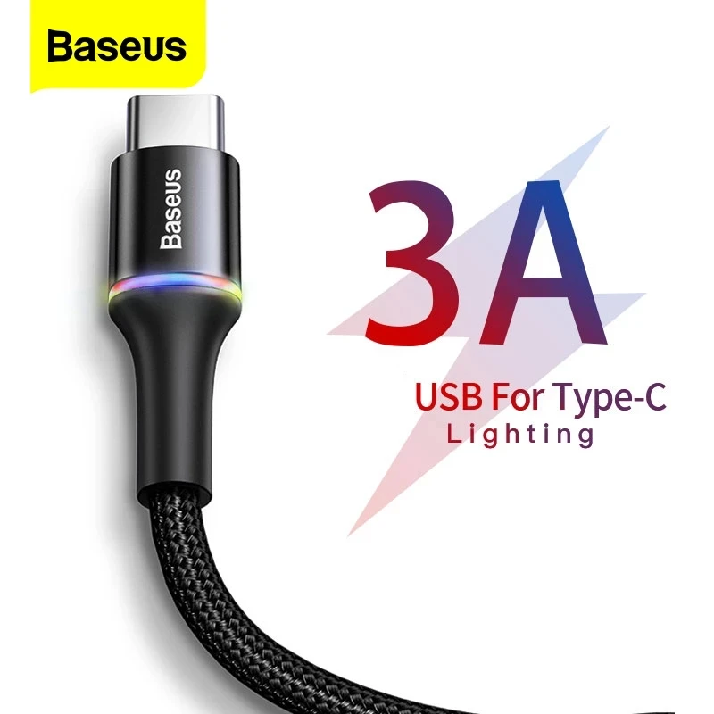 Кабель для зарядки BASEUS USB Type-A-Type-C 3A 0.25/0.5/1/2/3 м | Мобильные телефоны и аксессуары