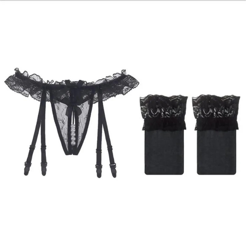 

Sexy Suspenders Stockings Women Lace Floral Sexy Socks Temptation Erotic Lace Top with Tie High Thigh Stockings Lingerie
