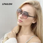 LPAILON Безвинтовой Дизайн из Германии TR90 эластичные модные солнцезащитные очки с квадратной оправой для женщин B93