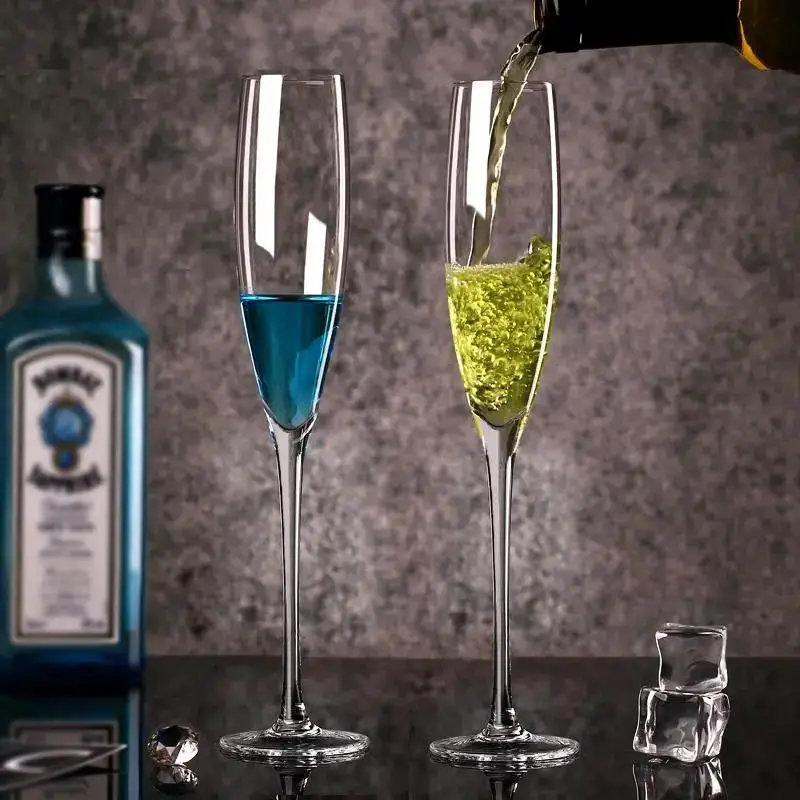 

2Pcs Drinking Glass Wedding Champagne Glasses Flutes Party Bar Bubble Wine Tulip Cocktail Cup Tumbler Verre A Vin Drinkware