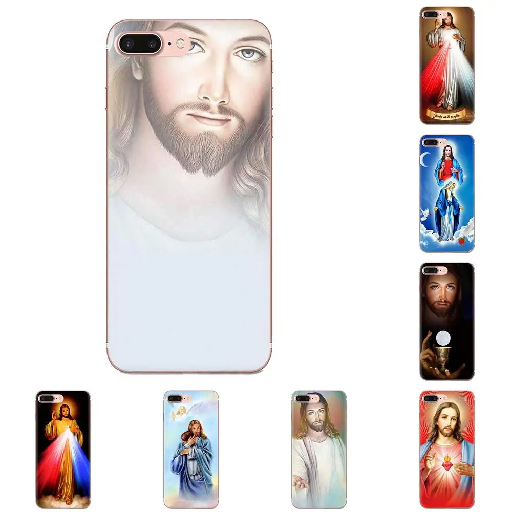 Ультра тонкая Божественная милость Иисуса Креста лучший Coque для samsung Galaxy Note 5 8 9 S3 S4