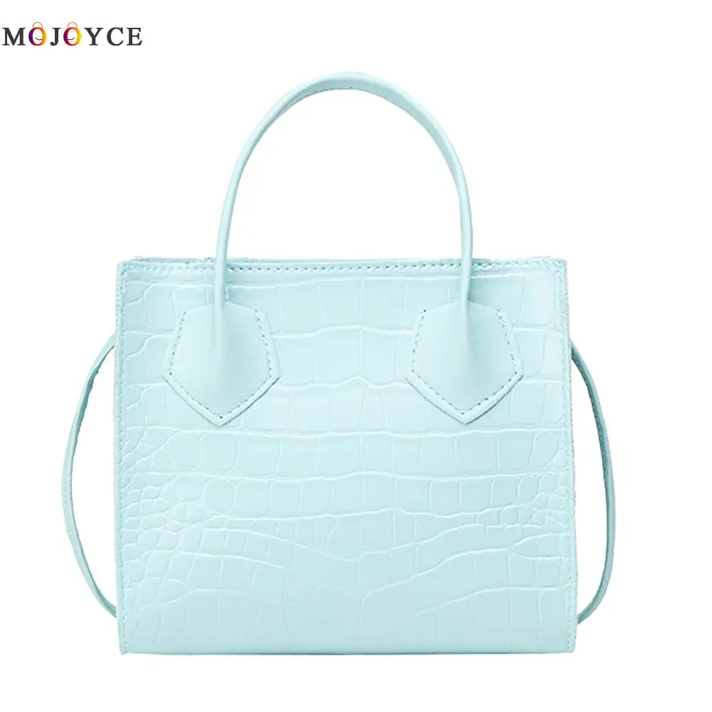 

Fashion Exquisite Shopping Bags Women Solid Crossbody Handbag Alligator PU Simple Travel Shoulder Totes Bags