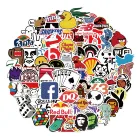 1050100 шт., водонепроницаемые наклейки с логотипом бренда