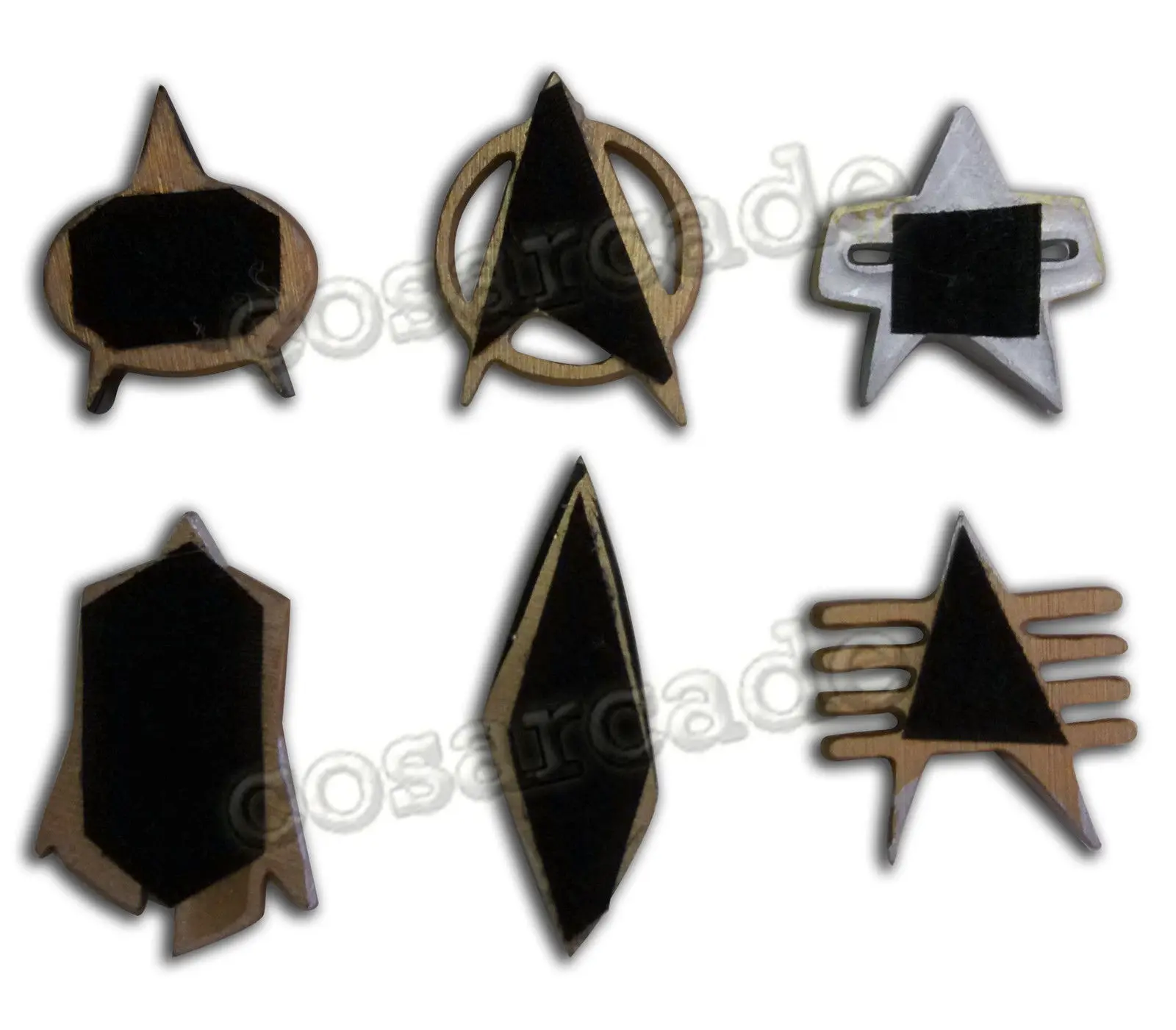 Звездные Значки для косплея поход Звездный Флот капитан значок Combadge ранг Пип Pin