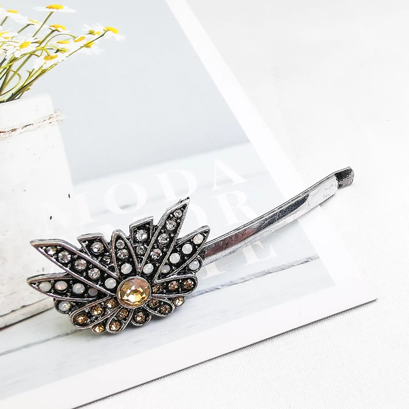 Богемная Мода Кристалл винтажная шпилька для волос женщин ручной работы подарок