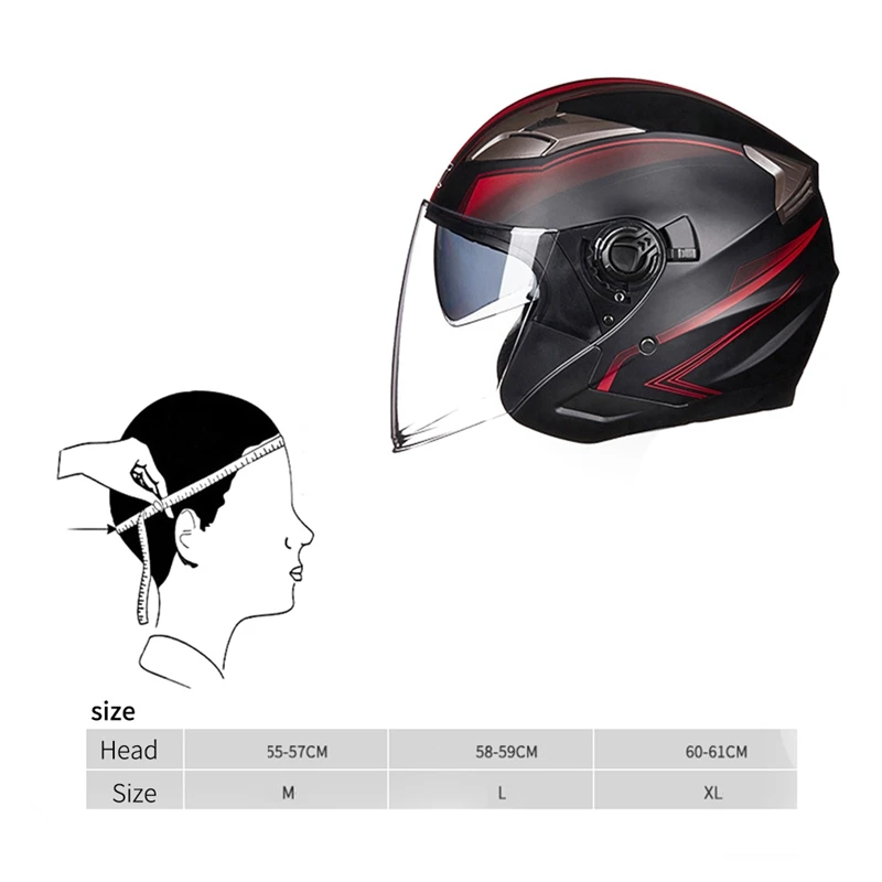

New Helmet Motorcycle Accessories Protection Safety Helmet for Women/Men Motocross Equipement Half-Cover Summer Helmet