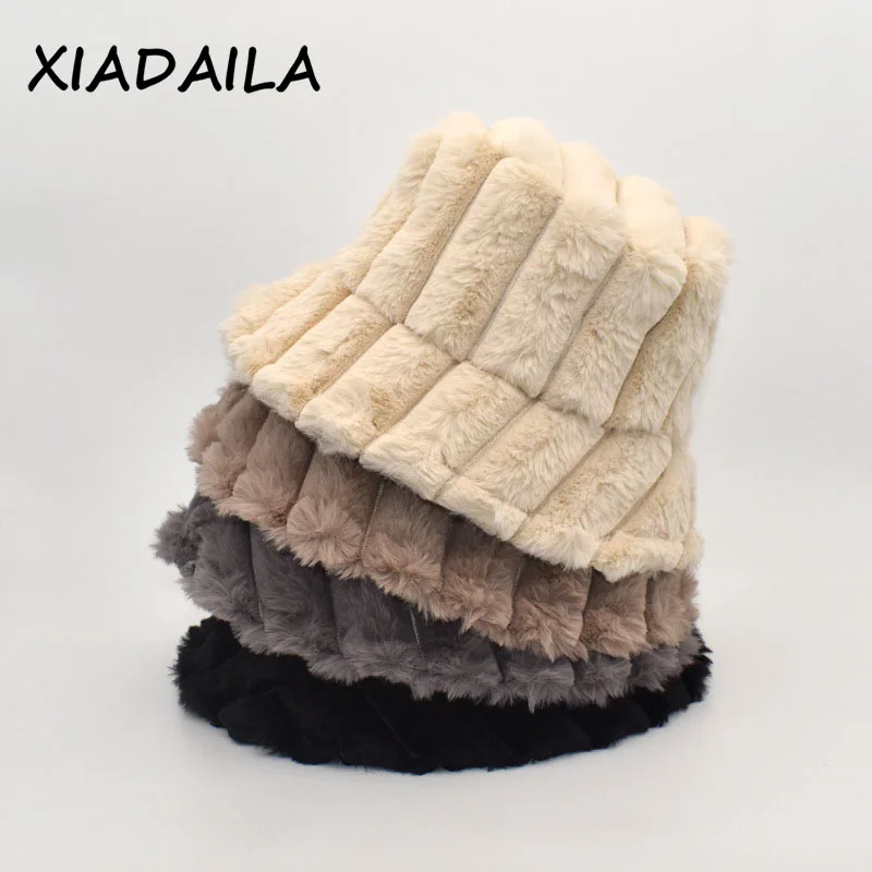 

2021 New Womens Felt Hat Winter rabbit 's hair Hat Women Classic British Laday Jazz Streetwear Felt Hats for Men Bucket Hat Gift