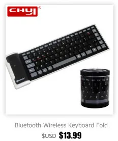 CHYI ультра тонкая беспроводная Bluetooth клавиатура мин 78 клавиш Bluetooth клавиатура белая для IPad IOS Android планшет смартфон ПК