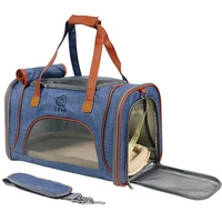 simple and stylish pet bag out carrying bag travel portable dog bag oxford cloth breathable pet bag sj 1 qs 012