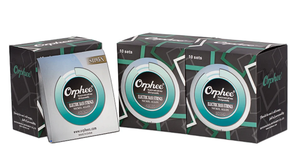Orphee Профессиональный SB9X 045-100 дюймов 4 струны электрические басовые струны шестиугольные никелевый сплав нормальный светильник аксессуары для басов