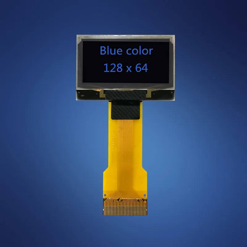 1,3 дюймов высокий светильник OLED ips full view Белый Синий SH1106 128X64 0,5 мм расстояние до подключения 30 pin FPC SPI IIC IEC параллельный порт - Цвет: Blue Color