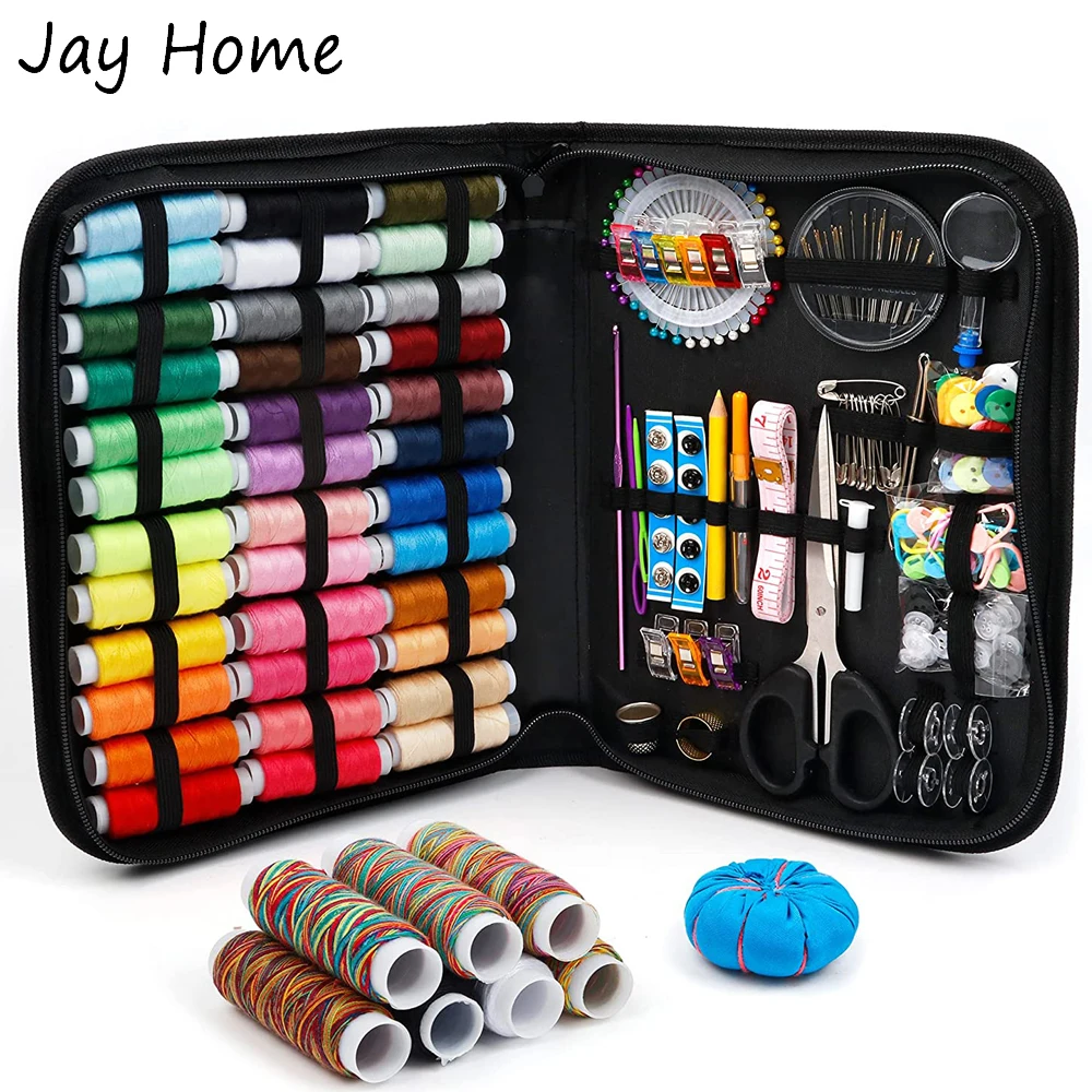 

226PCS Large Sewing Kits with 43XL Thread Spools Needle Thread Sewing Accessories & Organizer Sewing Box DIY Sewing Repair Set