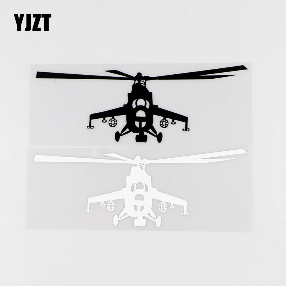 

YJZT 15.8X5.4CM Creative Vinyl Decals Aircraft Art Car Stickers Decoration Black / Silver 10A-0010