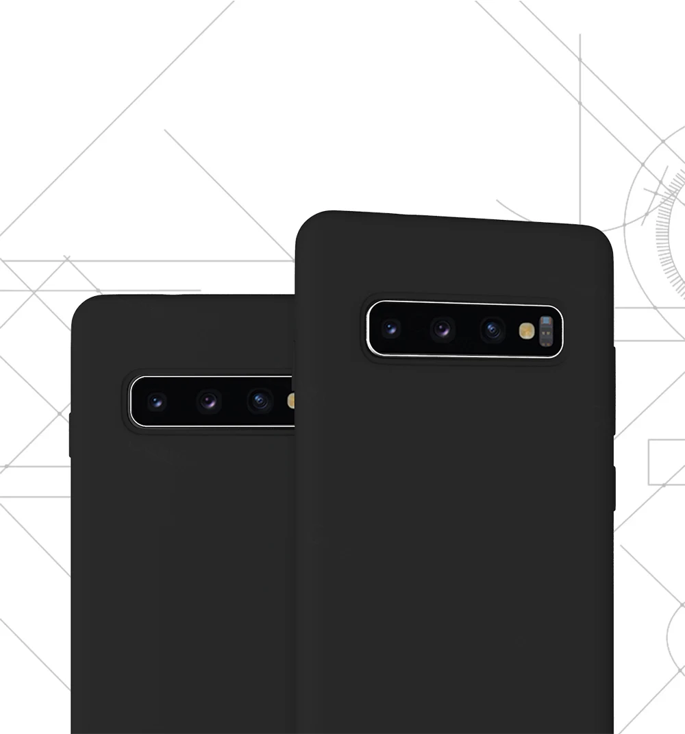 Чехол для samsung Galaxy S10 5G для samsung S8 S9 S10 Note 10 Plus 5G Note 8 9 10 S10 мягкий жидкий силиконовый чехол для телефона