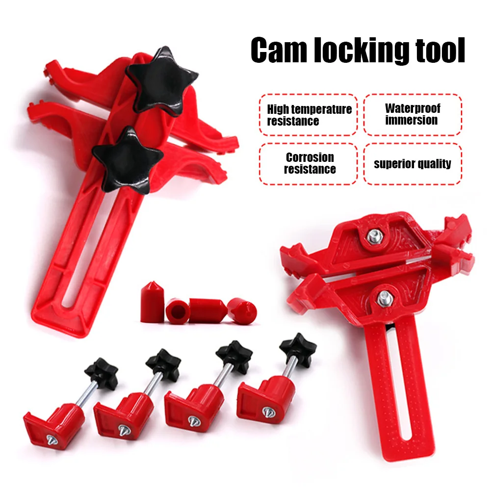 

Universal Gear Engine Timing Locking Tool Dual Twin Cam Clamp Timing Camshaft Locking Tool Sprocket Gear Kit Red