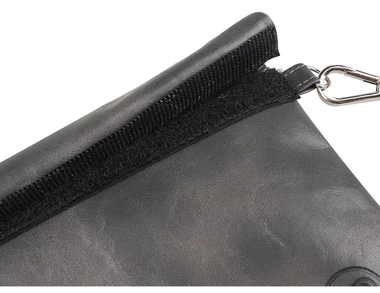 Сумка для хранения с застежкой-молнией и липучкой 11x9 &quotМаленькая кожаная сумка