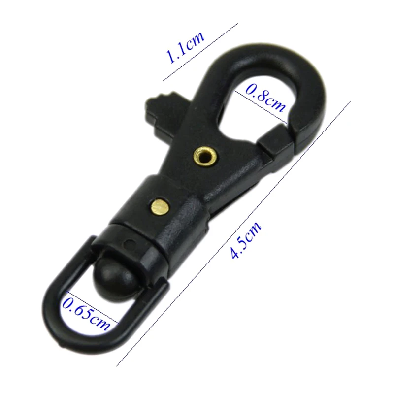 

5 PCS Survival Carabiner Rotatable Buckle Quickdraw Chain EDC Tool Key Z5D3
