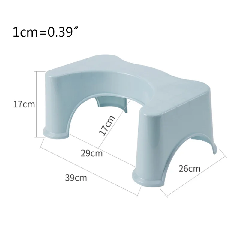 

U-Shaped Toilet Step Stool Portable Non-Slip Foot Stool Plastic Squatty Potty Household Toilet Squatty Stools Bathroom Products