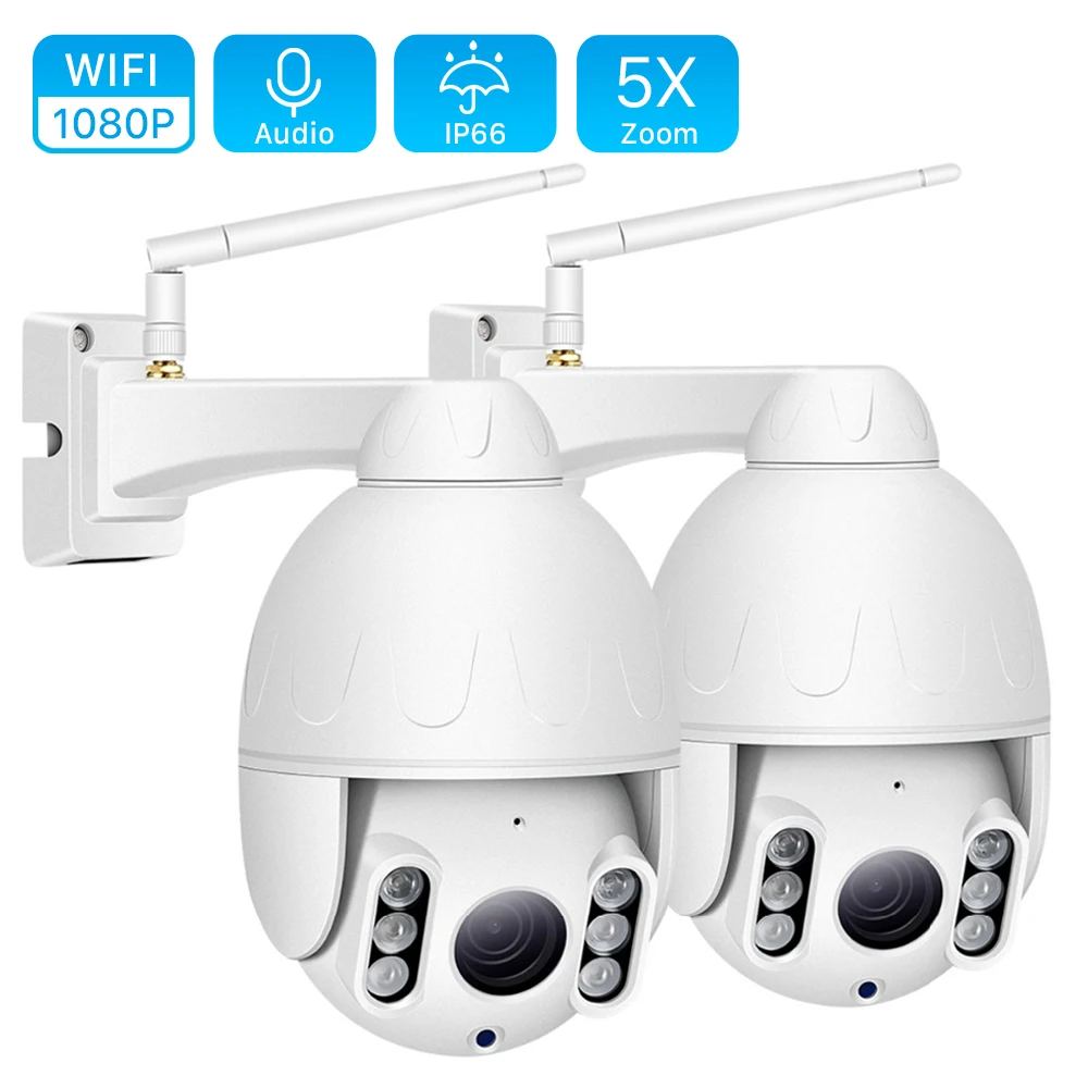 IP камера купольная 1080P PTZ Wi Fi 5 кратный зум|Камеры видеонаблюдения| |