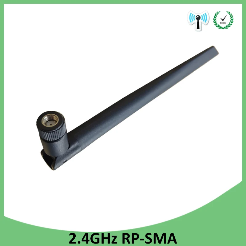 10pcs 2.4GHz wifi antenn 5dBi Aerial RP-SMA Connector antena 2.4G antenne wi fi antenas wi-fi antennas Wireless Router Booster | Мобильные