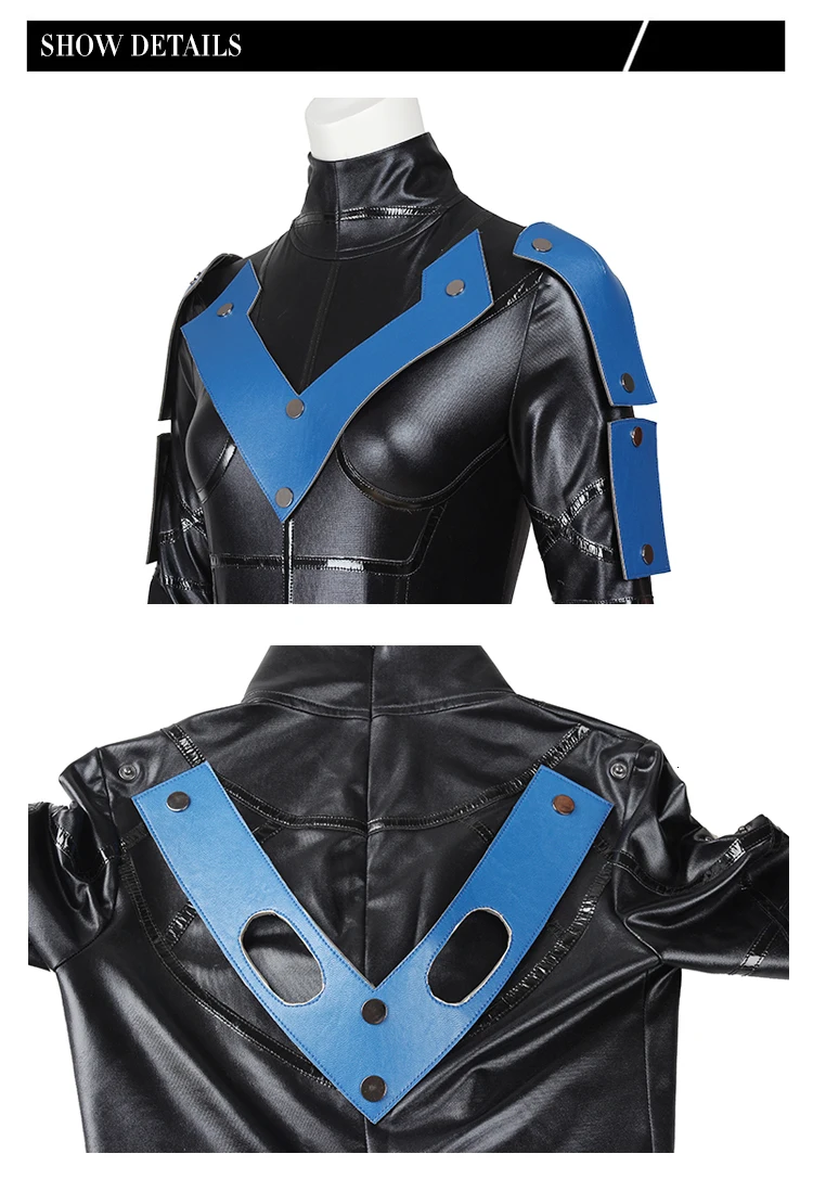 Бэтмен для взрослых и Arkham City»; костюм Nightwing костюм комбинезон Для женщин версия Хэллоуина Рождественский костюм женский Карнавальная одежда