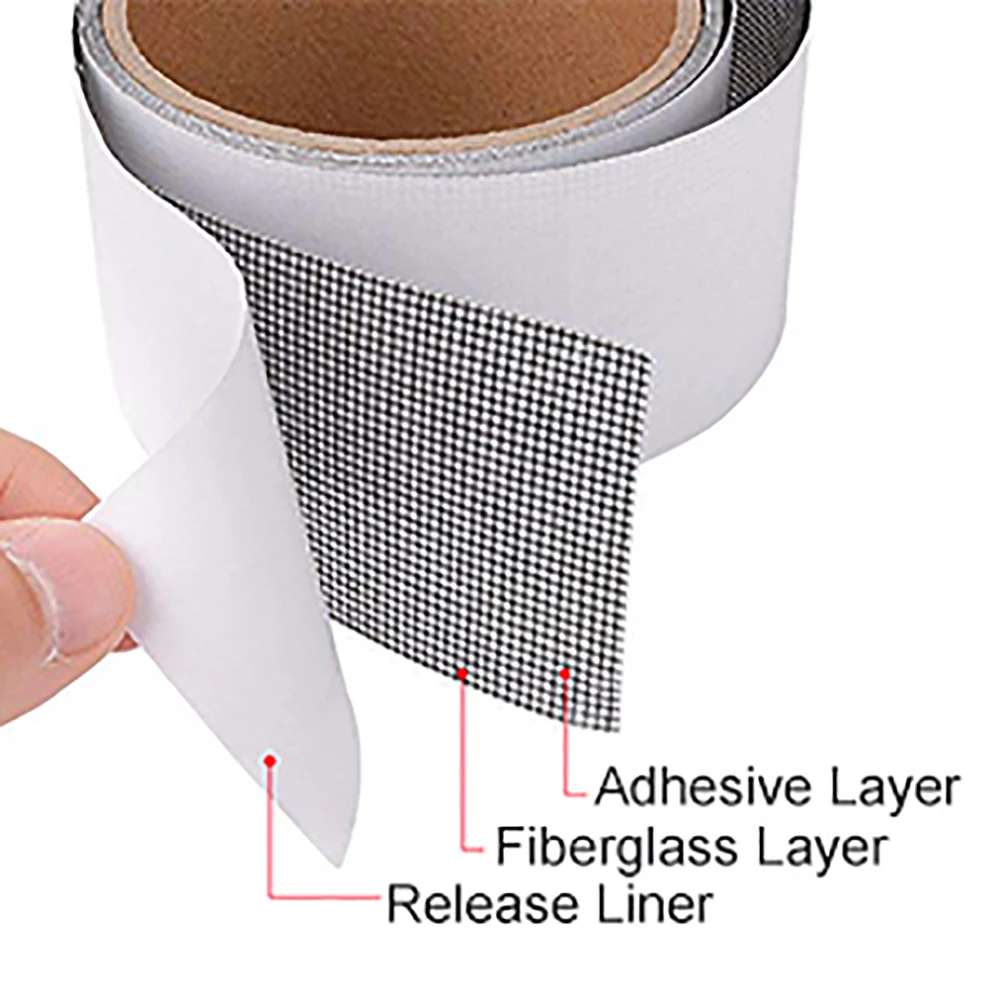 Сетка от комаров липкие провода пластырь 5*200 см ремонтная лента летний экран окно