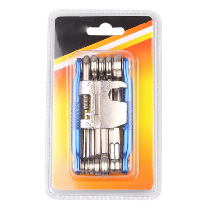 

Bike Folding Tool 17 Head 1 Highway Car Mountain Bike Combination Carbon Steel Repair Tool Bicycle Tools