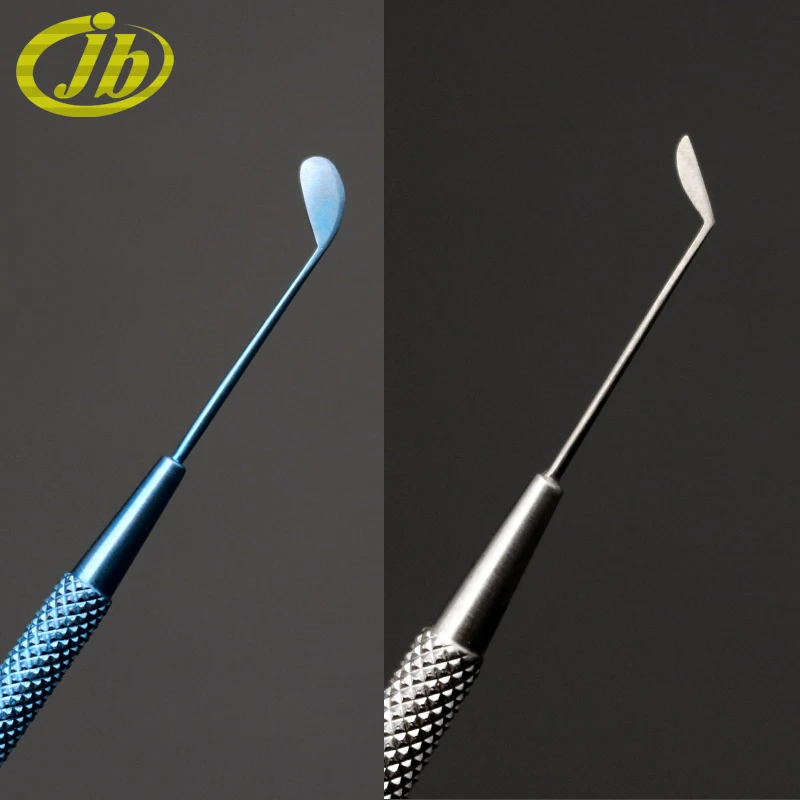 Corneal epithelial scraper titanium alloy 12cm ophthalmic instruments single-head stainless steel surgical tool