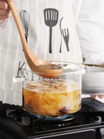 high borosilicate glass double ear soup pot large salad bowl heat resistant transparent saucepan cookware steam hole pasta noodl