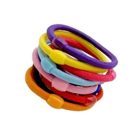 lots 10pcs beads ponytail holder scrunchies elastic hair band candy color rubber rope headdress accessories