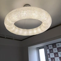round crystal chandelier living room post modern dining room home soft decoration creative villa simple american chandelier