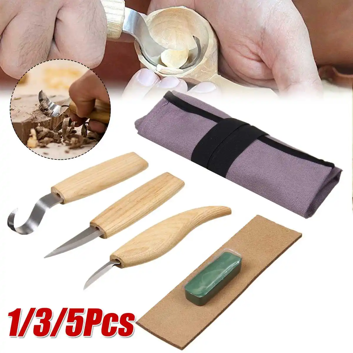 1/3/5 шт. нож для резьбы по дереву долото деревообрабатывающий резак набор ручных