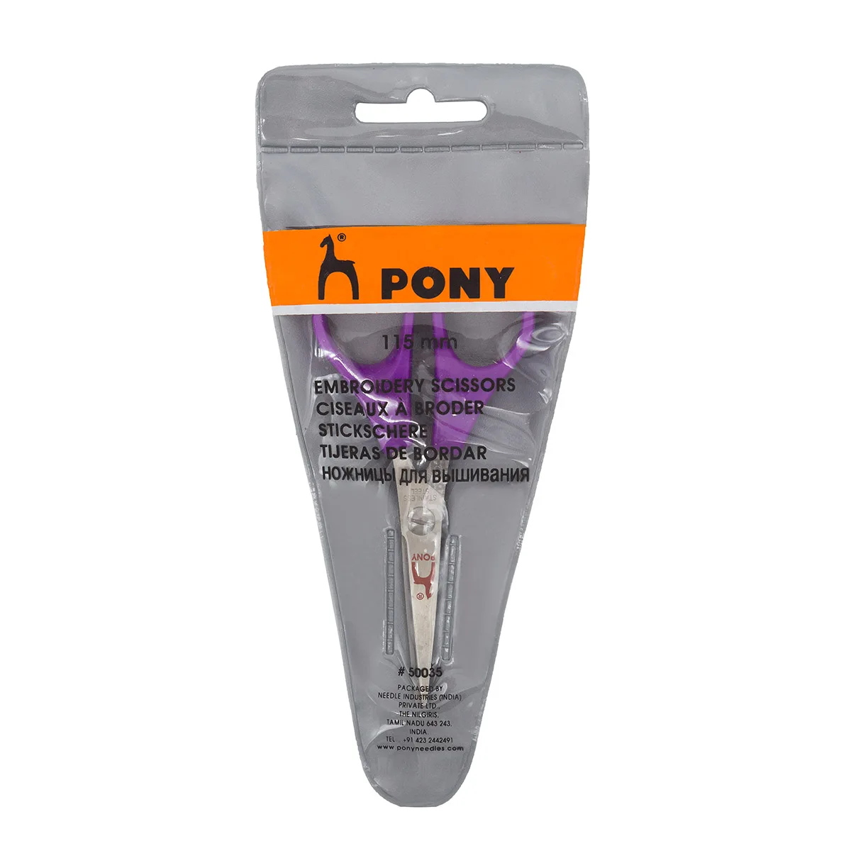 50035 Ножницы для вышивания 11 5 см PONY | Дом и сад