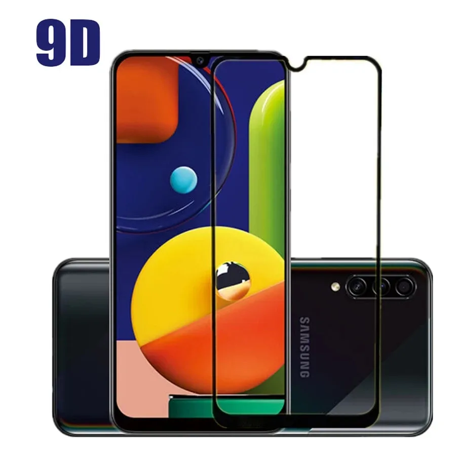 

9D Full Cover Tempered Glass for Samsung Galaxy A50 A10 A70 A20 A40 A30 Screen Protector for Samsung A31 A51 A71 A32 A52 A72 A12