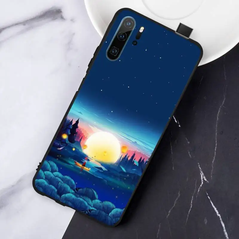 

Art Minimalist painting mountain Phone Case For Huawei honor Mate P 10 20 30 40 Pro 10i 9 10 20 8 x Lite