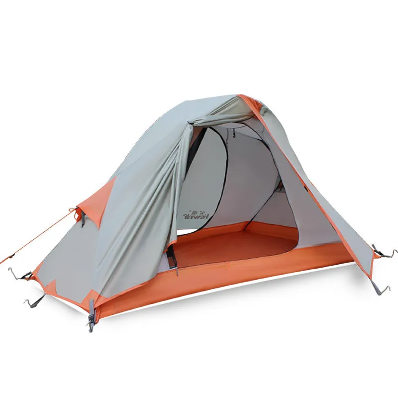 

Палатки одиночные сверхлегкие для кемпинга, туристическое снаряжение для верховой езды, двойной алюминиевый стержень