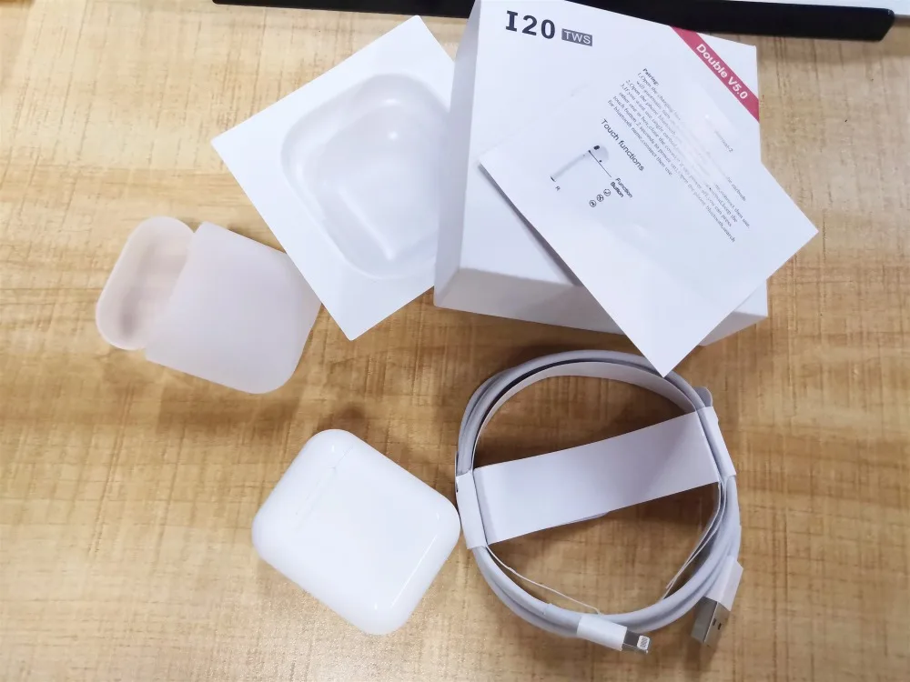 Новейшие i20 TWS Bluetooth 5,0 наушники 4D Bass Sound наушники беспроводные наушники для всех смартфонов PK W1 чип