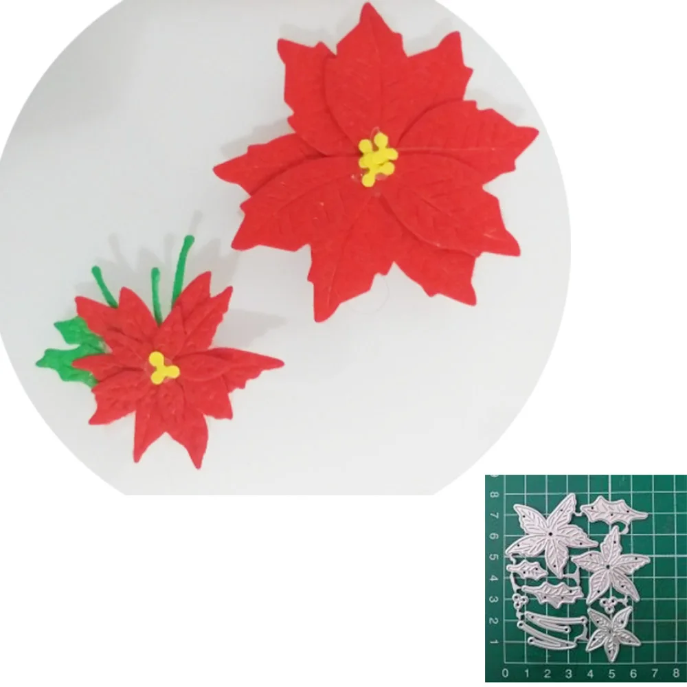 Ремесло металла резки штампы цветок лист формы Трафарет Шаблон для бумажные