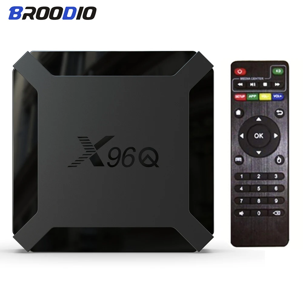 ТВ-приставка Allwinner H313 Android 10 X96Q 4K 2021G Wi-Fi четырехъядерный процессор медиаплеер 16 ГБ