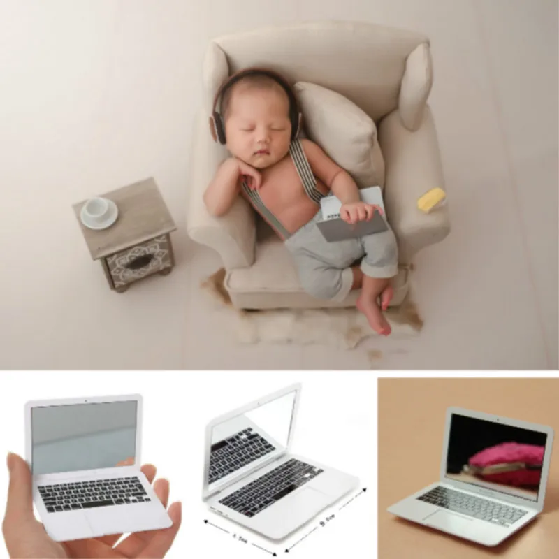

Baby Photography Props Mini Laptop Infant Shoot Accessories Creative Props Baby Photo Shoot Small Props Studio Novel Decorations