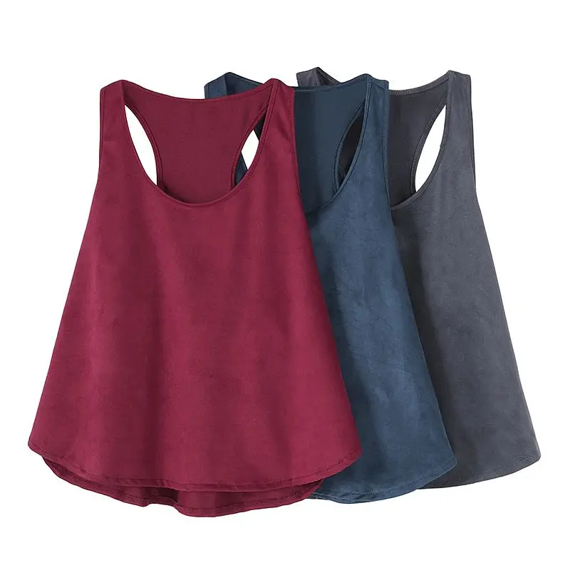 Женские модные однотонные топы летние женские майки с круглым вырезом без