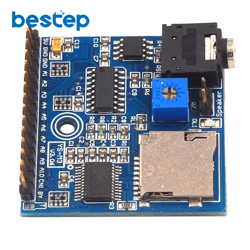 Модуль воспроизведения голоса MP3 доска напоминаний слот для tf-карты регулируемая