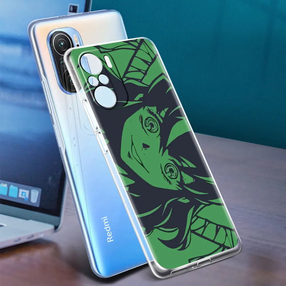 clear case for xiaomi redmi note 10 9 8 pro 9s 10s 7 k40 9a 8t 9c 9t 8a silicone phone cover soft shell anime demon slayer funda free global shipping