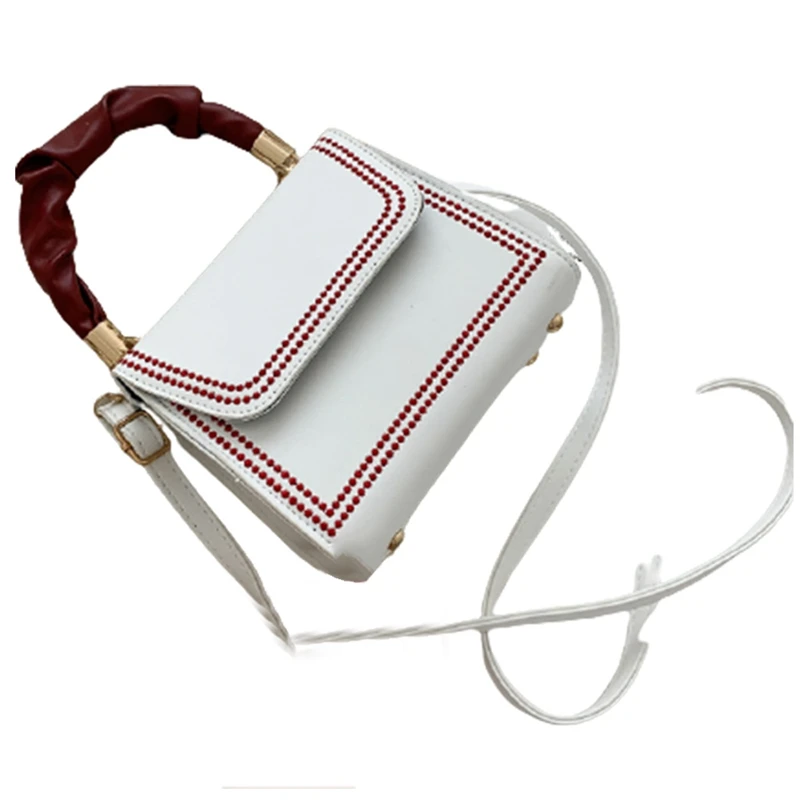 

Корейская Высококачественная модная сумка на одно плечо, модная трендовая сумка-мессенджер Ins, портативная маленькая квадратная сумка